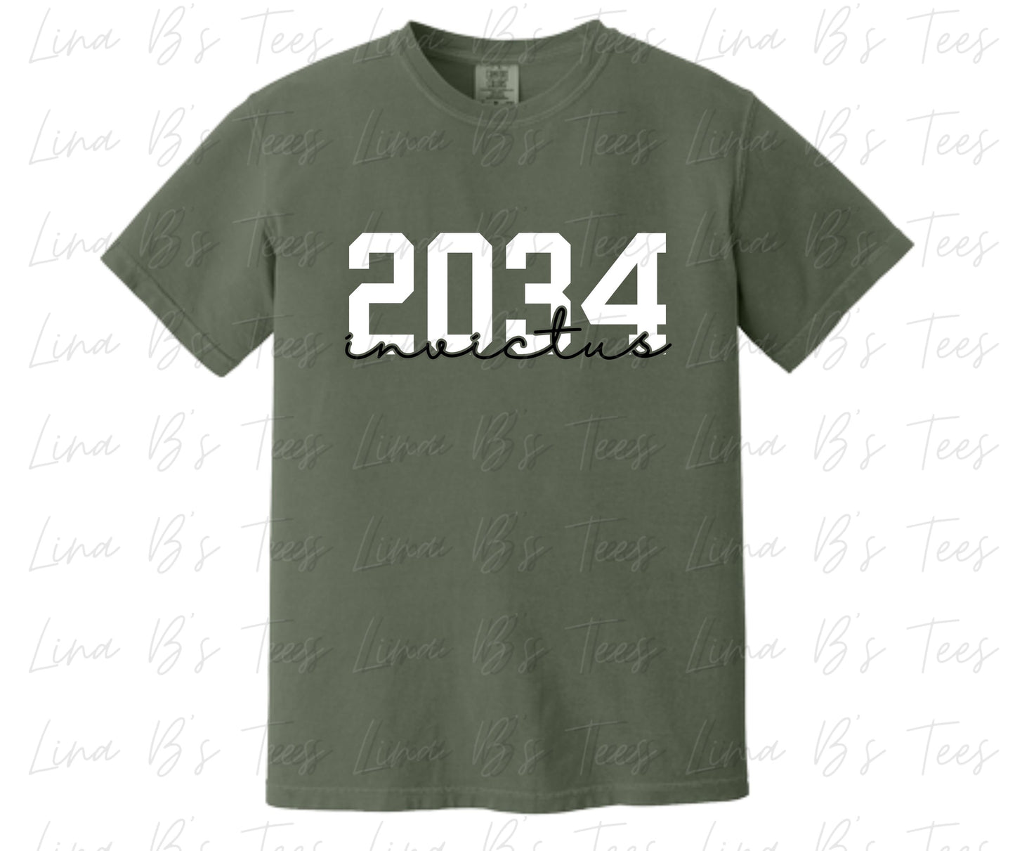 2034 Invictus script Comfort colors