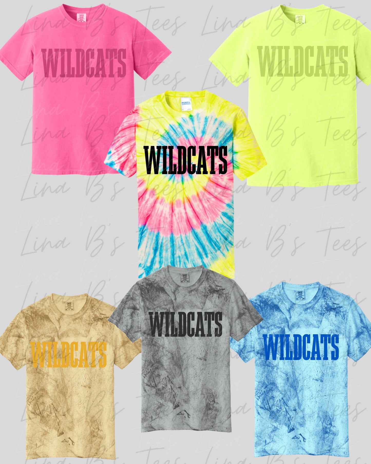 Piedmont Wildcats Fun colors