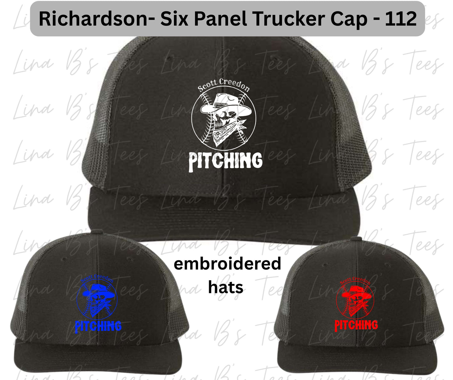 Scott Creedon Pitching - Richardson 112 Embroidered