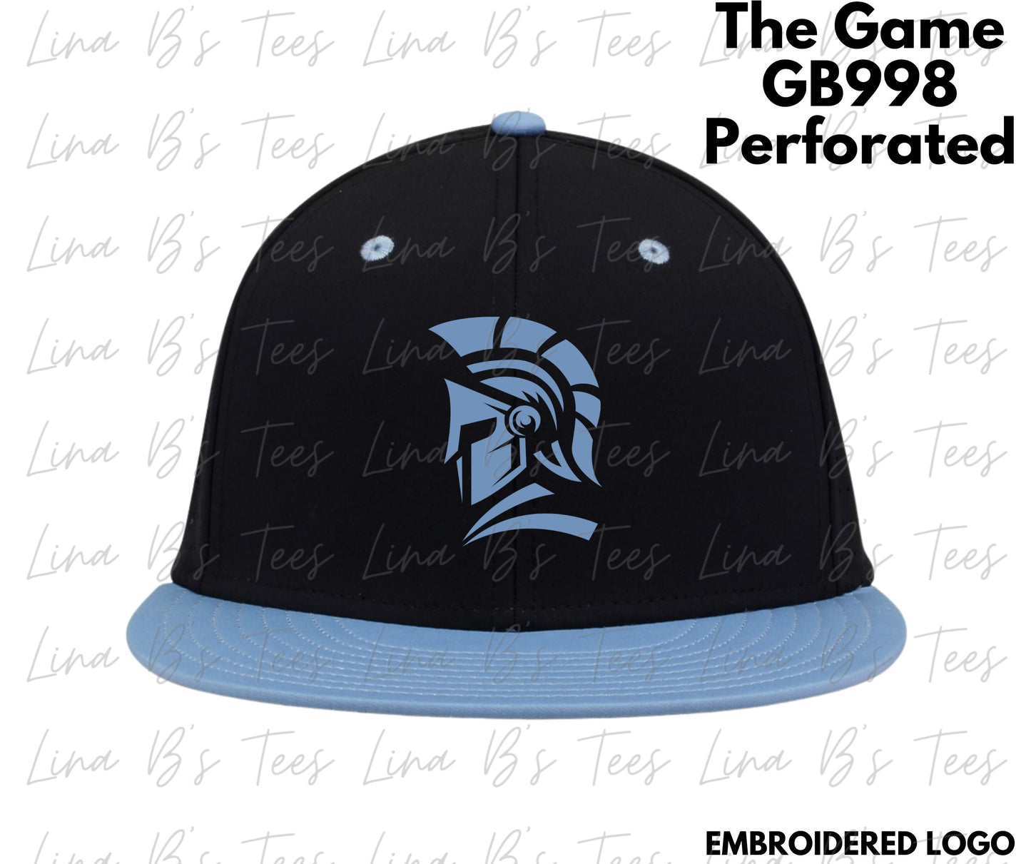 Invictus Black & Columbia Blue GB998- The Game hat