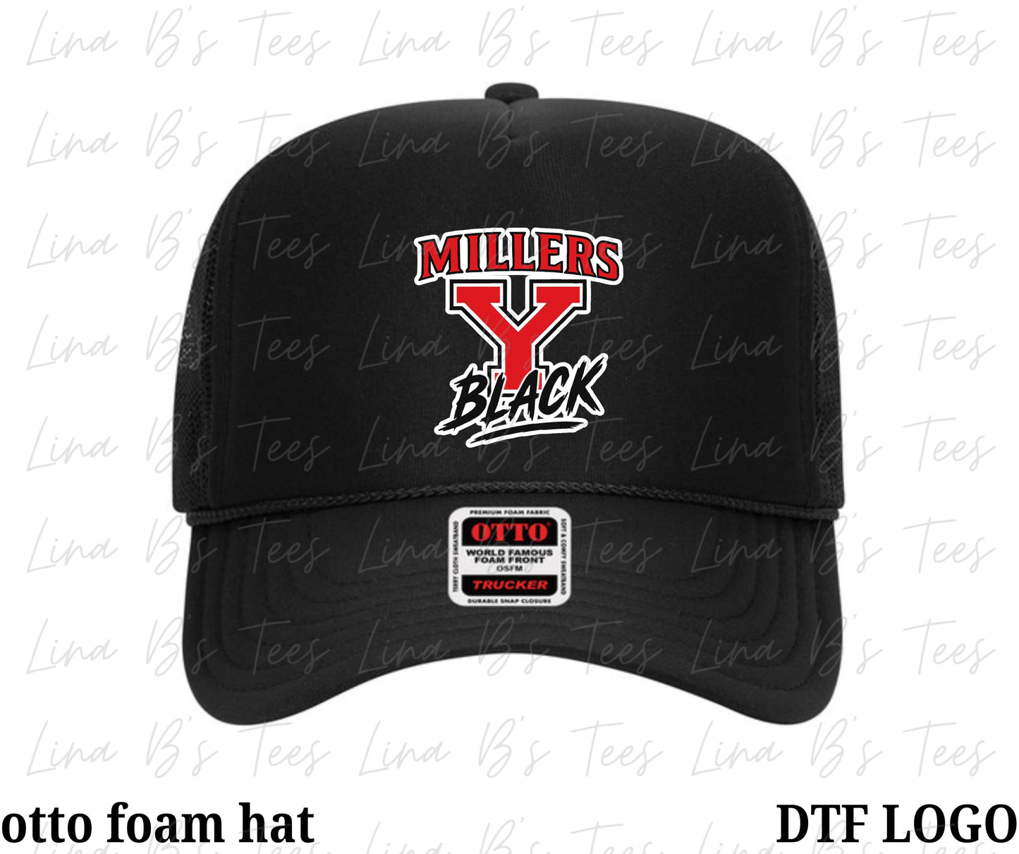 Yukon Miller Black Football Hats
