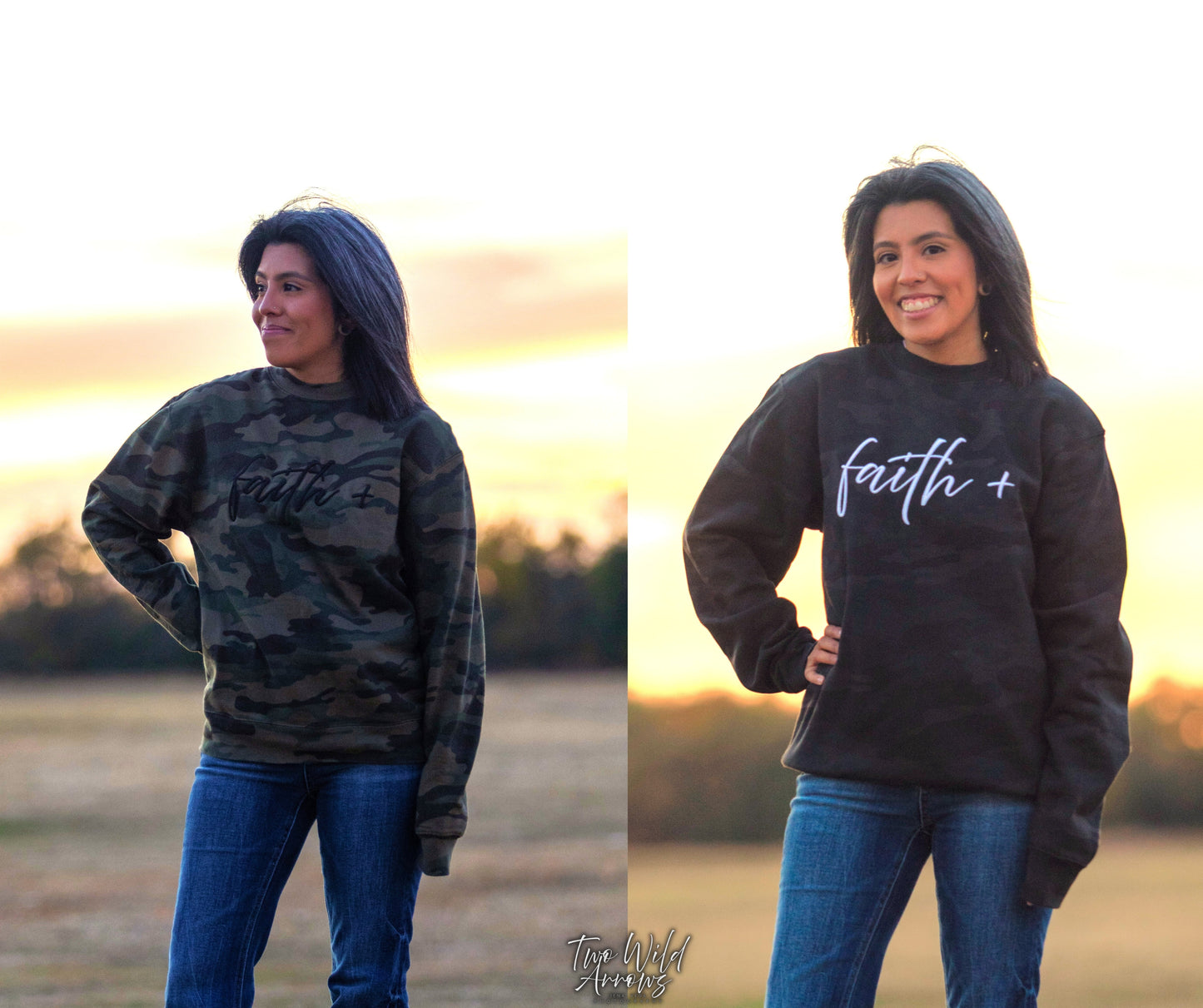 Faith + Camo Sweatshirt - Adult