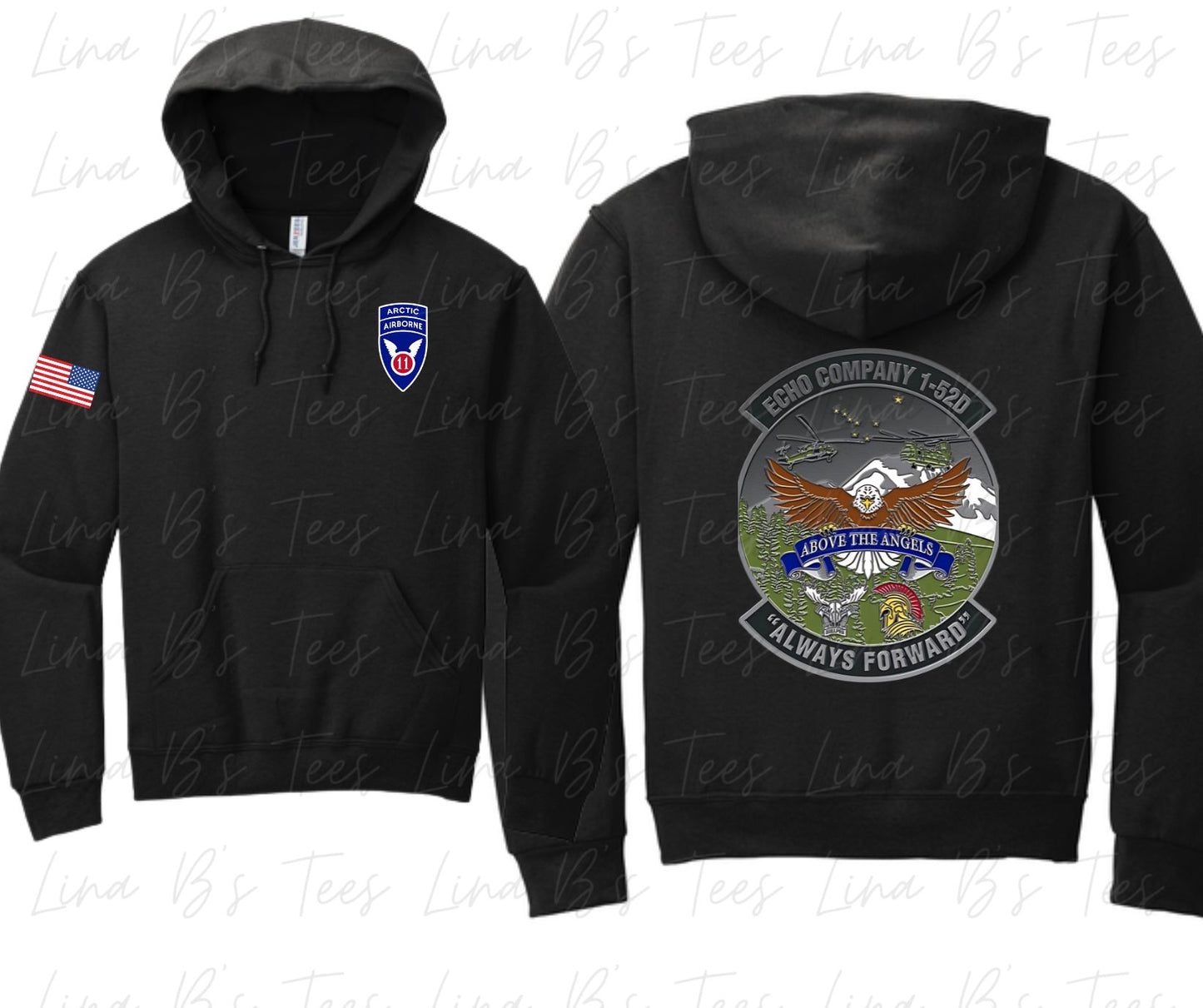 1-52 hoodie- black