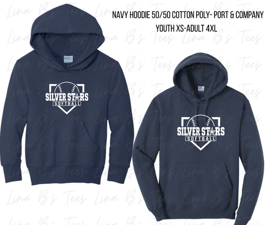 Silver Stars Hoodie
