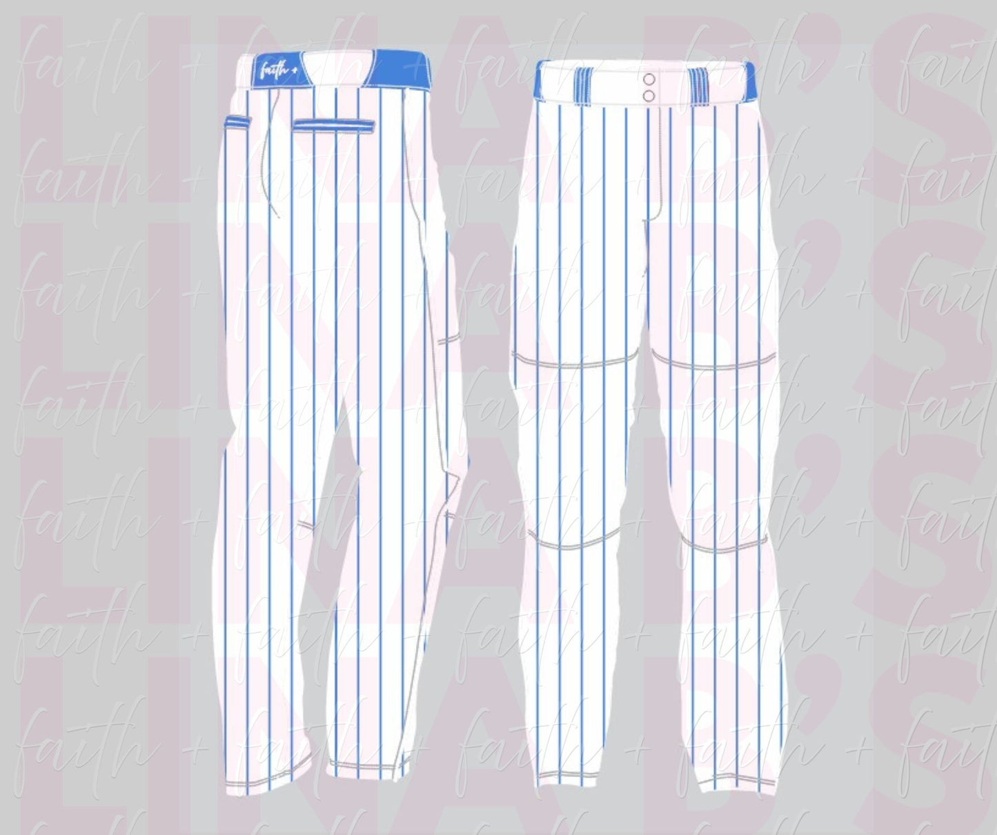 Faith+ Invictus Pinstripe Pants