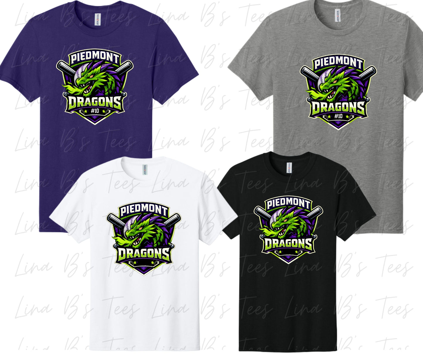 Piedmont Dragons baseball logo