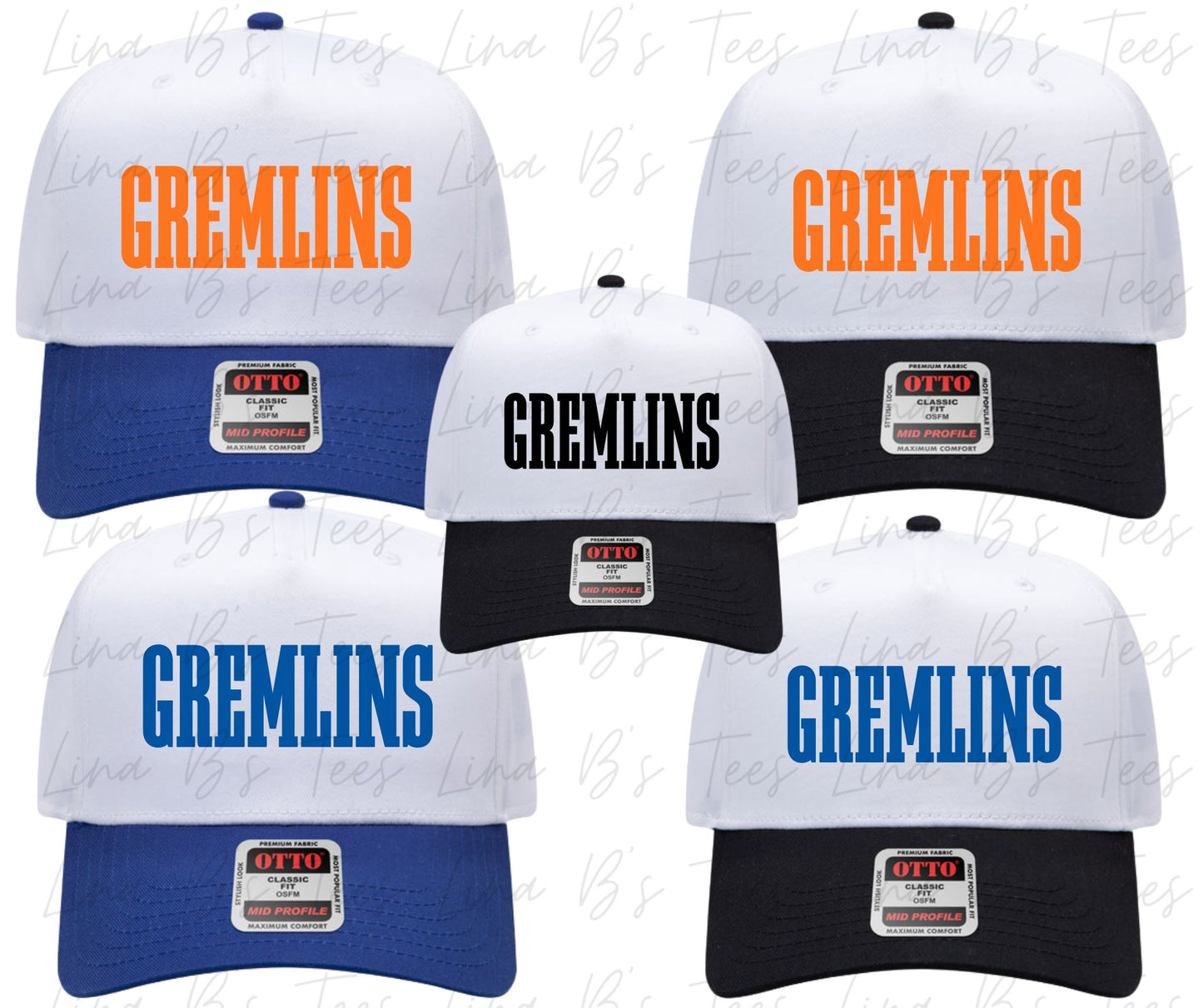 Gremlins- puff Embroidery - Otto Hat