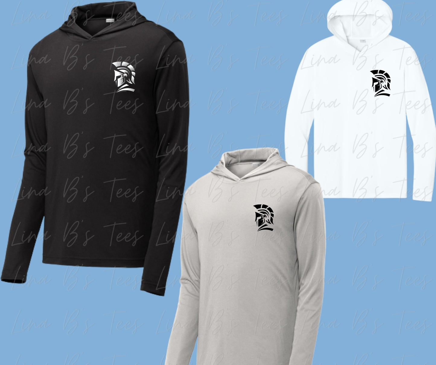 Invictus Spartan Pocket Logo- Longsleeve Hooded shirt
