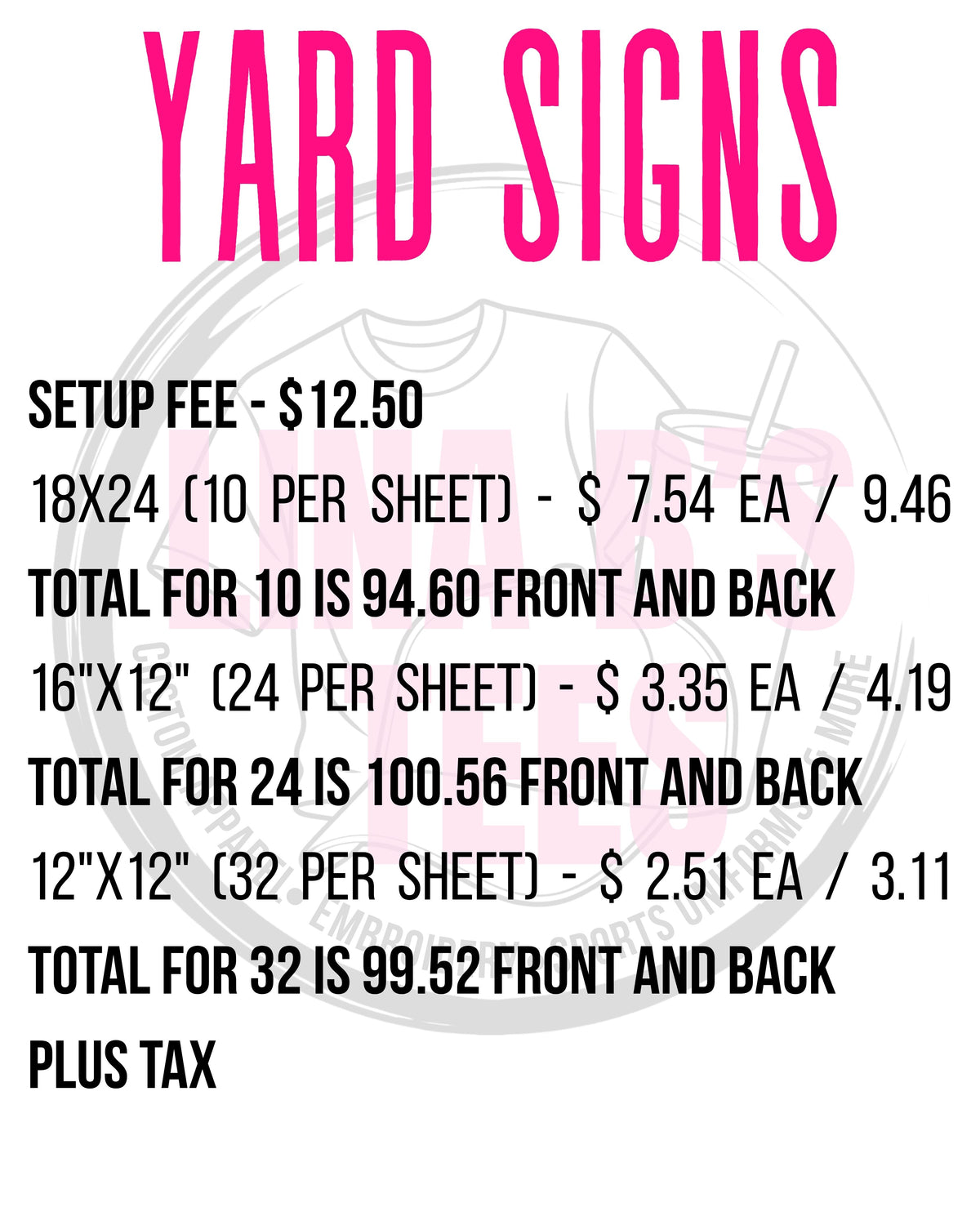 Custom Yard Signs