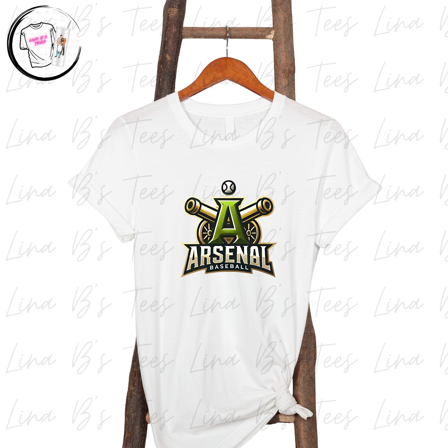 Arsenal Baseball 10U- White Logo Shirts