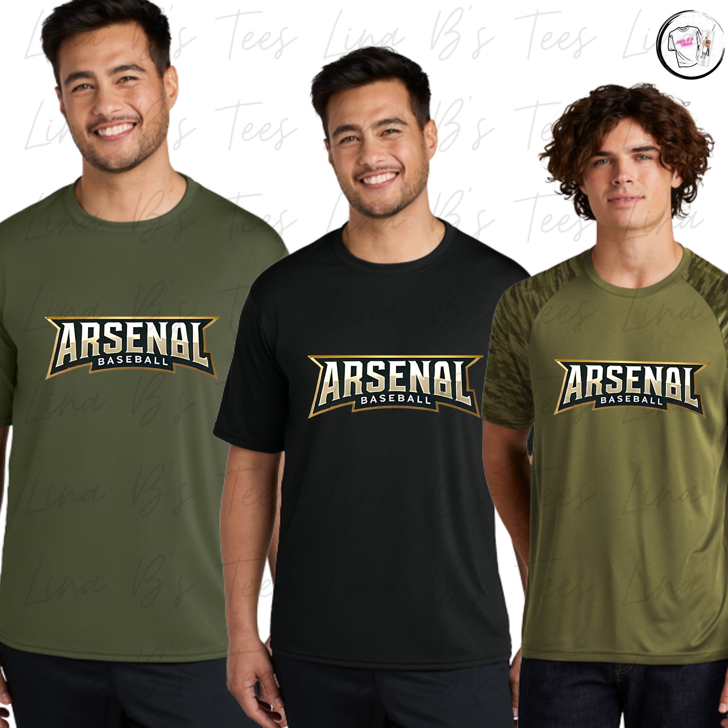 Arsenal Baseball 10U- Dri-fit Color Logo Shirts