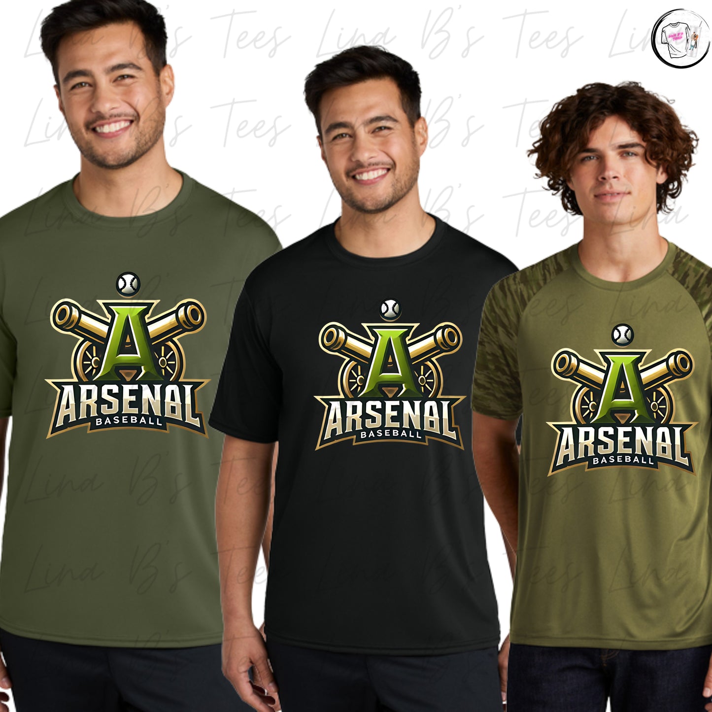 Arsenal Baseball 10U- Dri-fit Color Logo Shirts