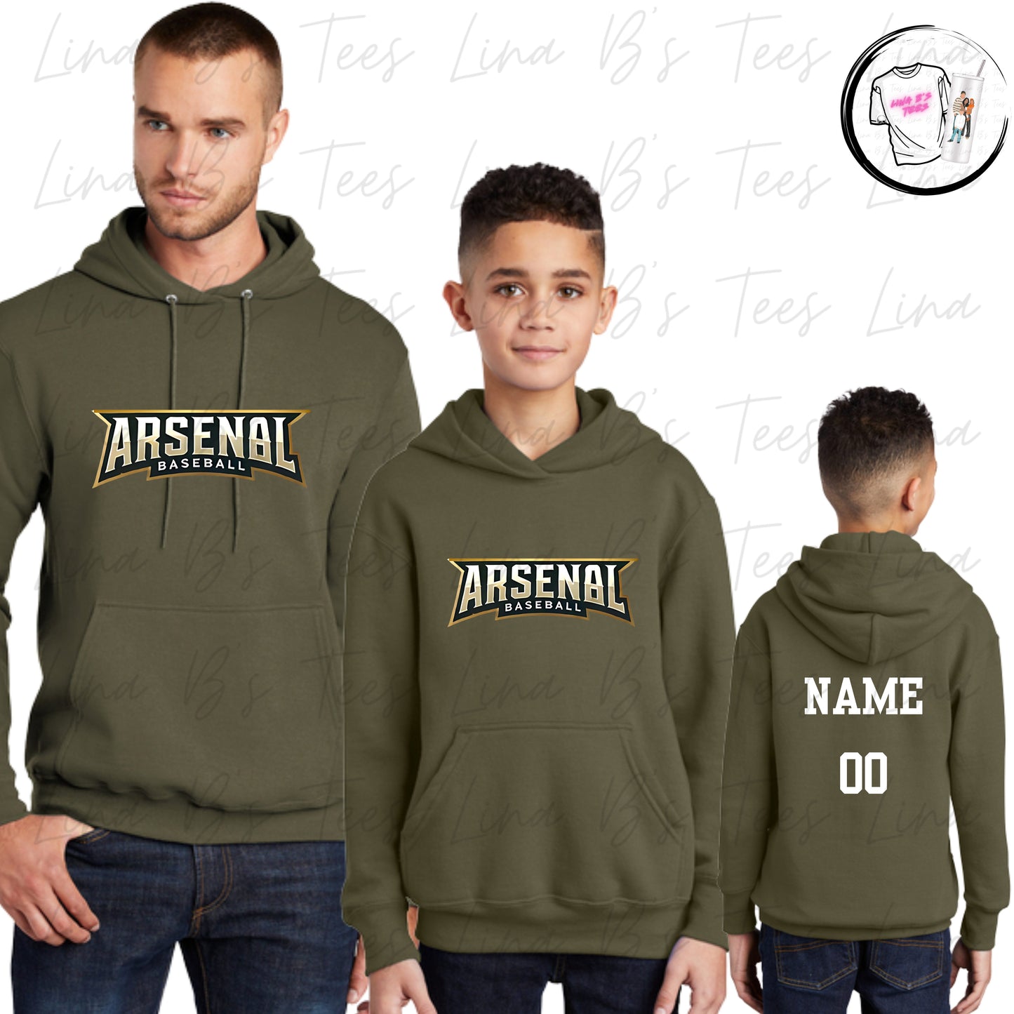 Arsenal Baseball 10U- Small Logo Hoodie