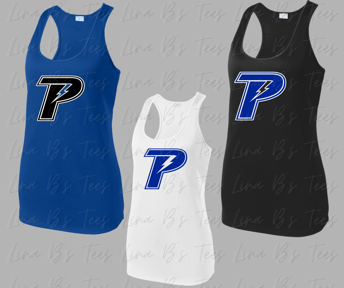 Piedmont Lightning- Big Logo Dri Fit Tank top