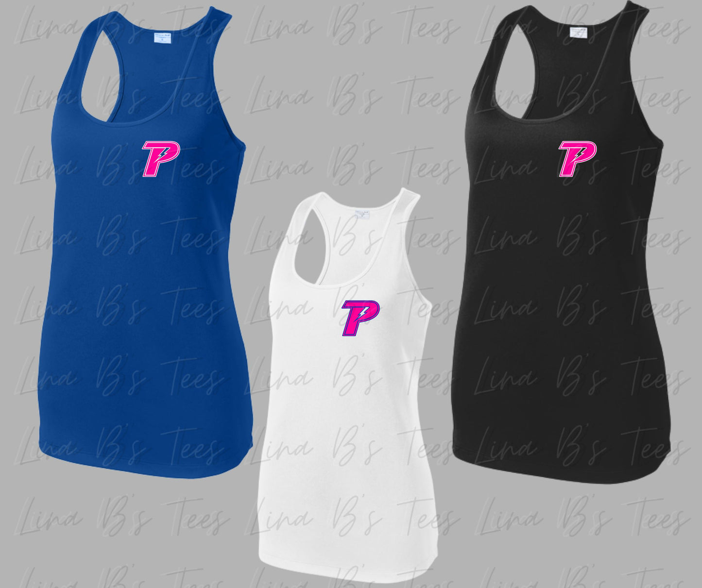 Piedmont Lightning- Small Logo Dri fit Tank top
