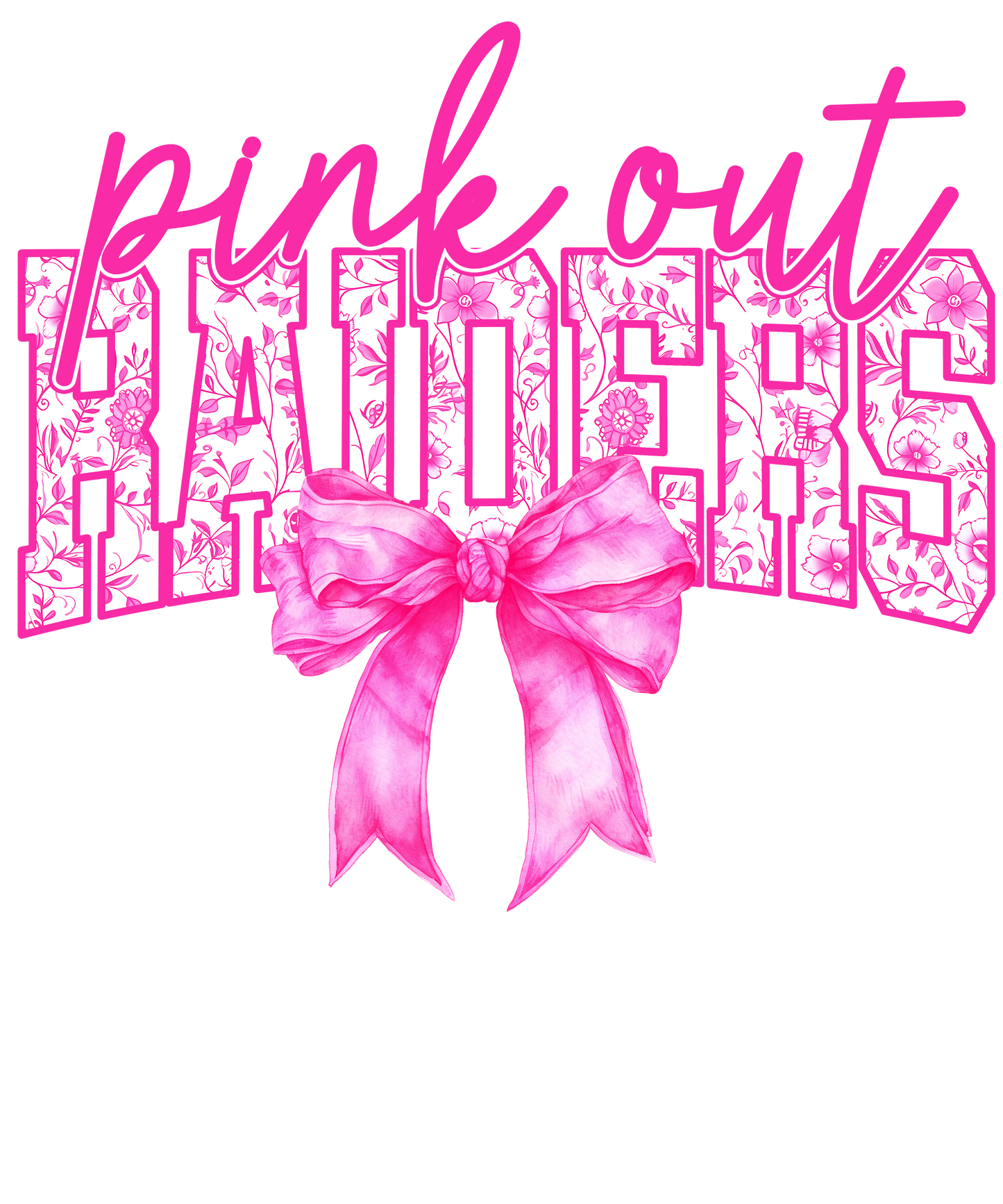 Pink out -Raiders Sweatshirt