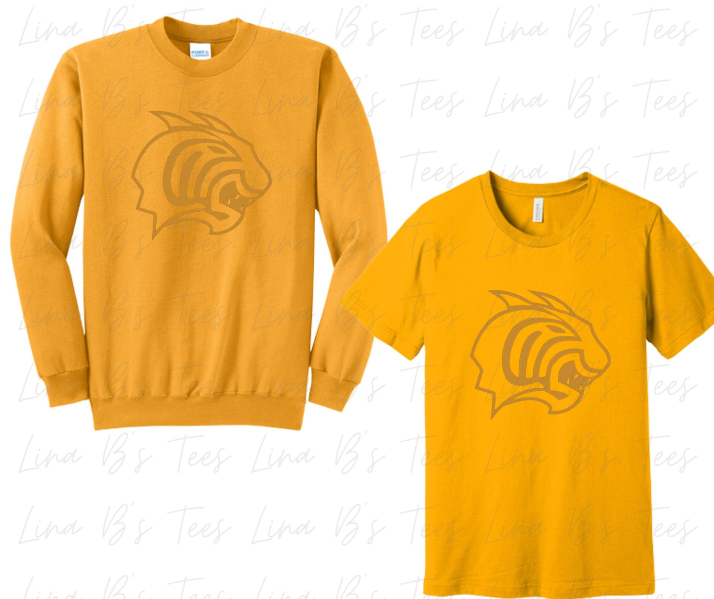 Piedmont Wildcat Gold Design