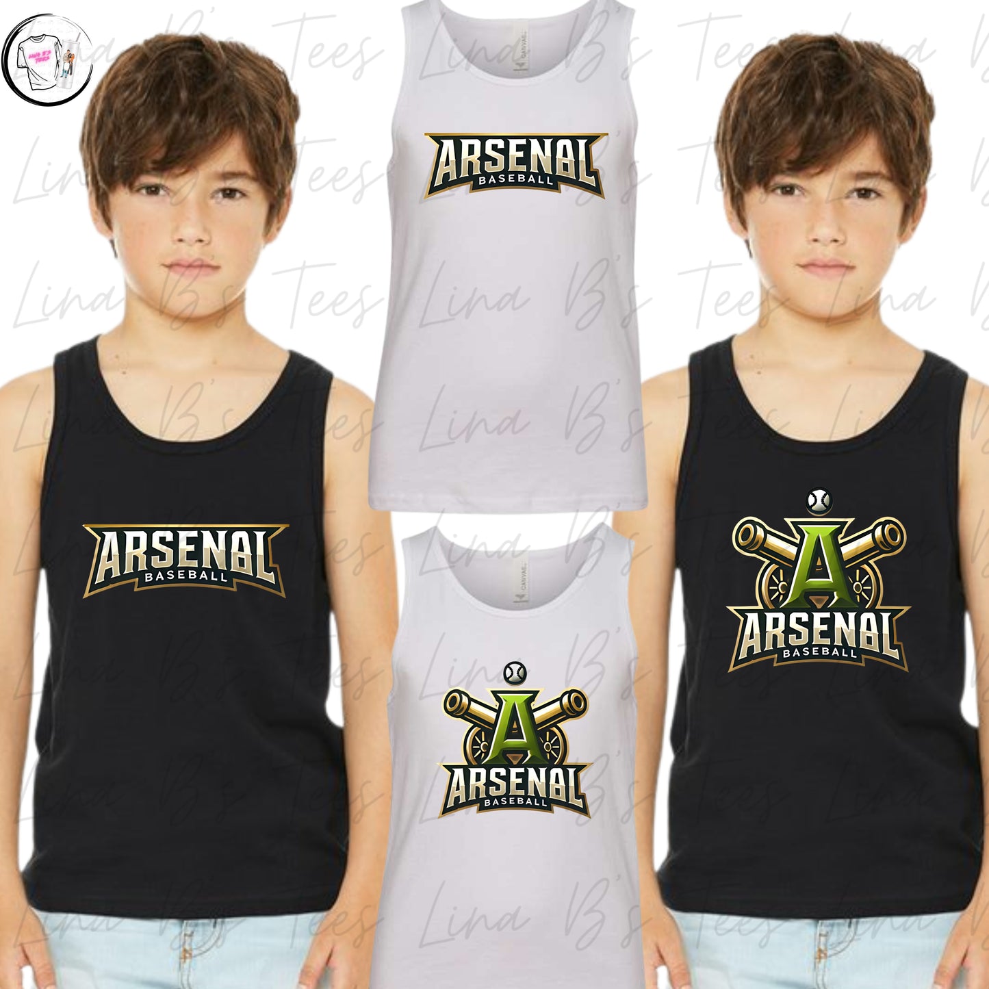 Arsenal Baseball 10U- Kid Tank Tops