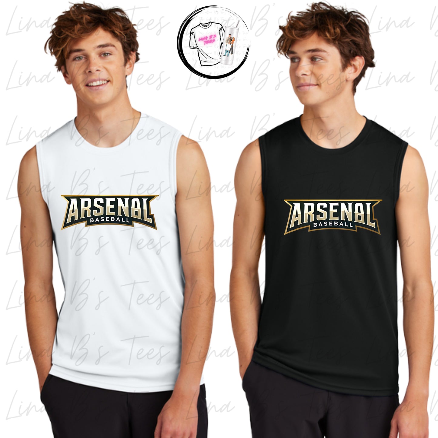 Arsenal Baseball 10U- Men Tank Tops