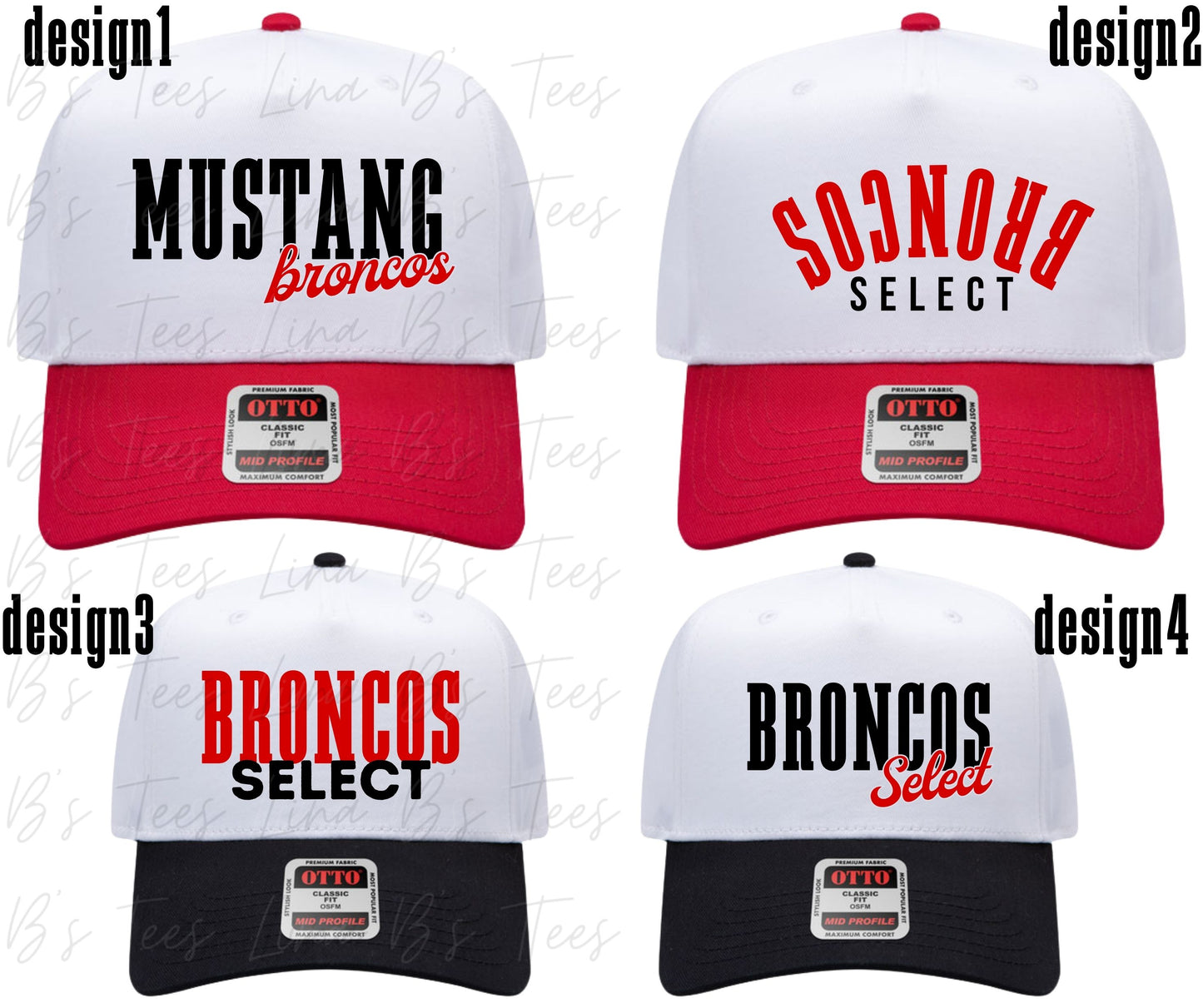 Mustang Broncos Otto hats