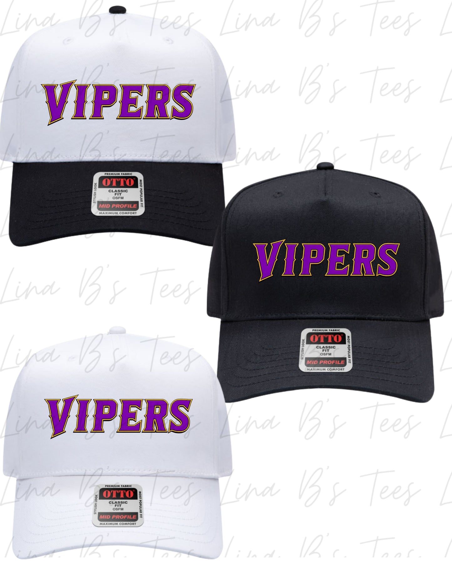 Vipers Baseball Logo embroidered hat