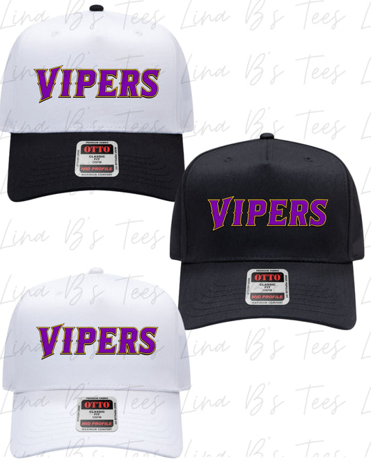 Vipers Baseball Logo embroidered hat