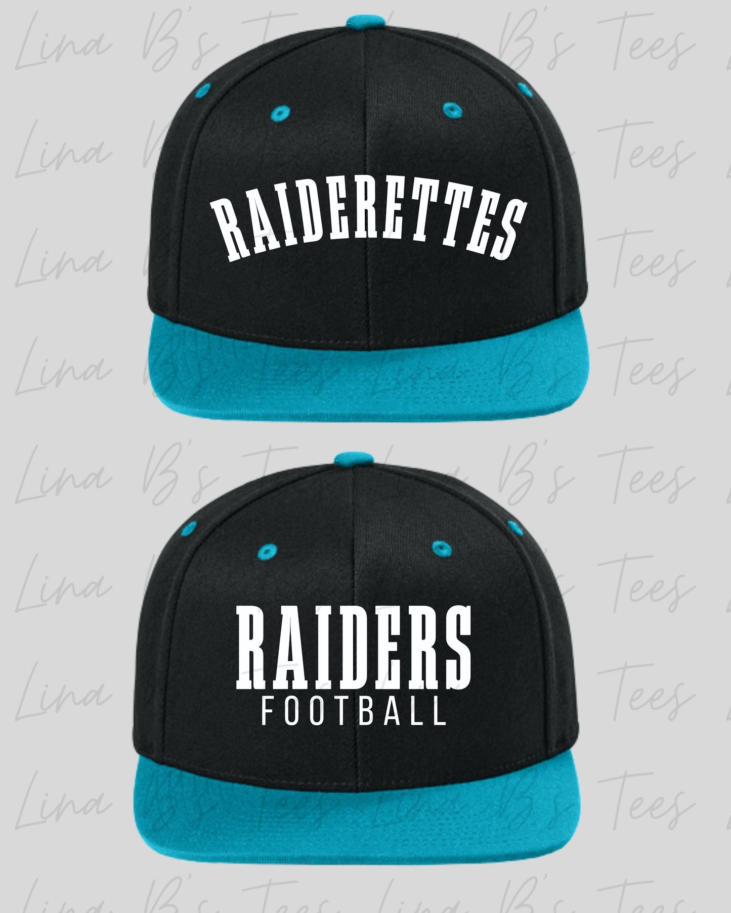 Raider & Raiderettes Teal & Black Hat