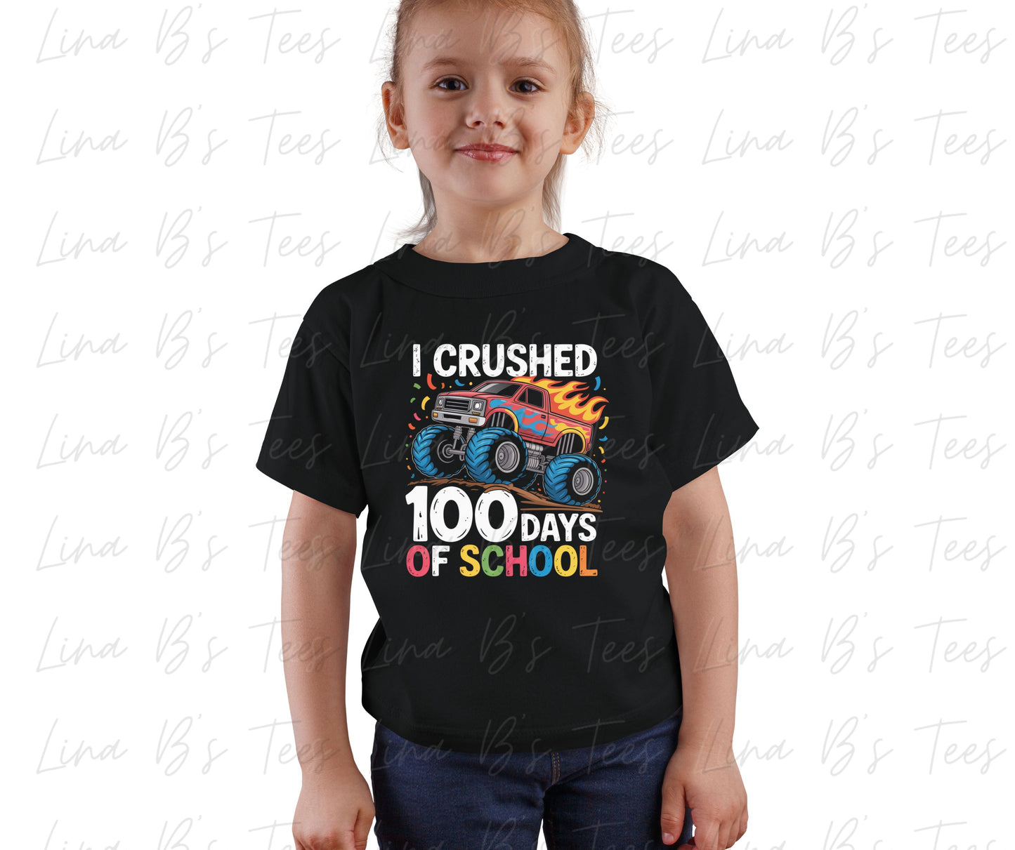 I Crushed 100 days of school - monster truck