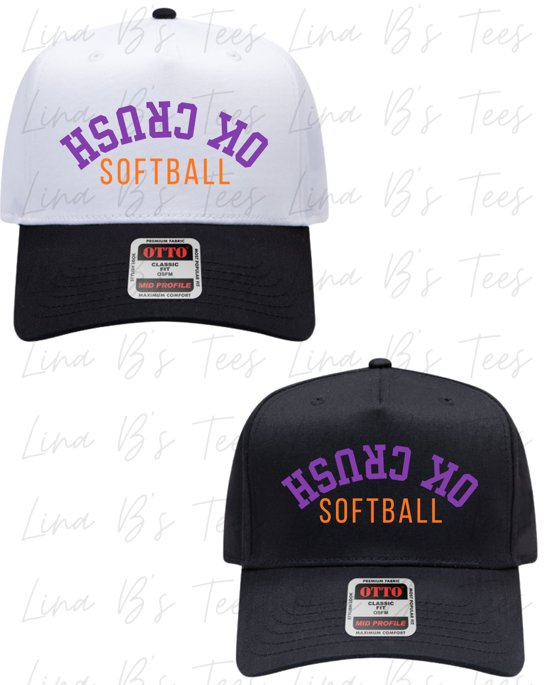 OK Crush Softball - Hat design 6