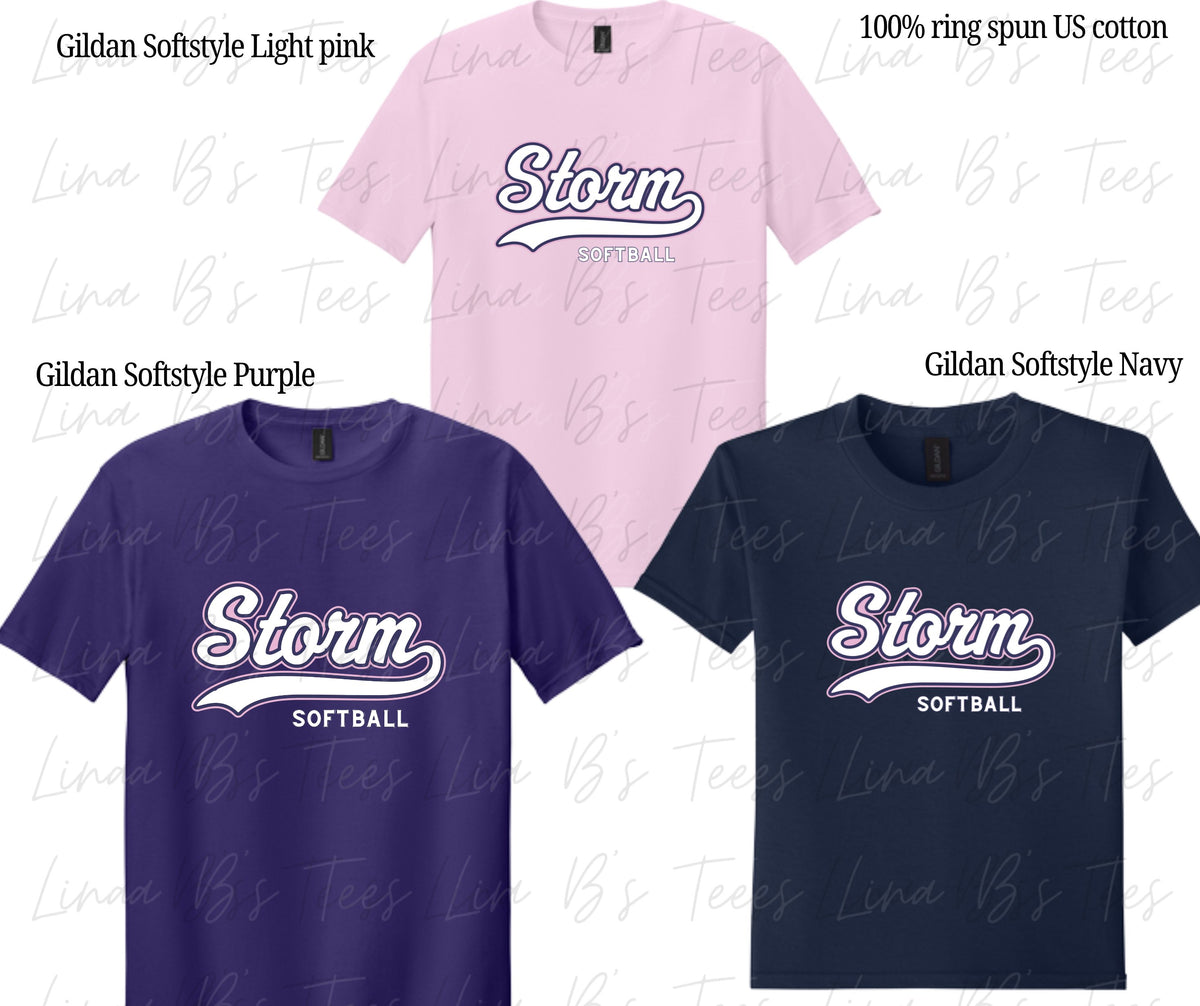 Storm Softball Gildan softstyle shirt- classic logo