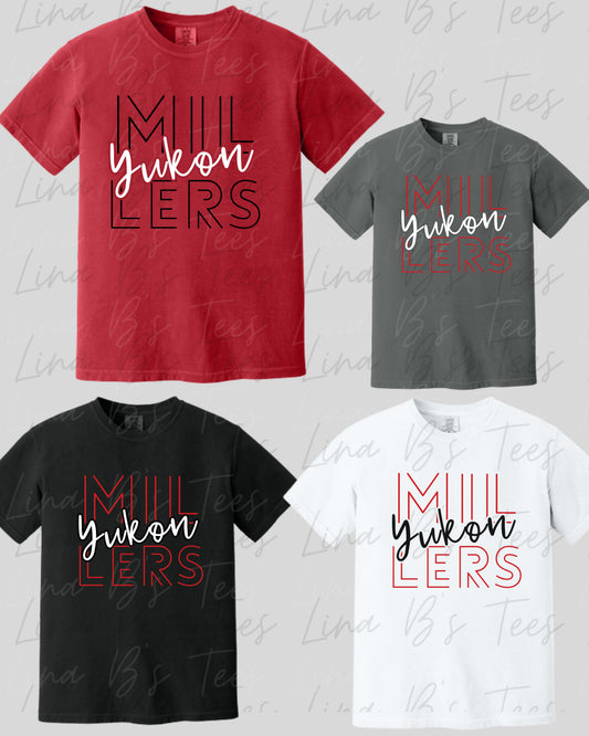Yukon Millers double lined font