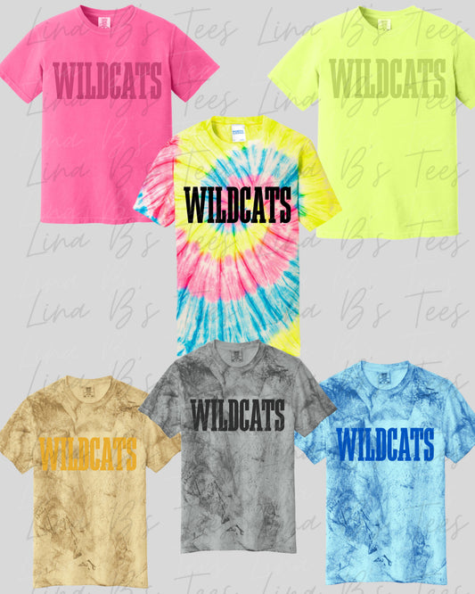 Piedmont Wildcats Fun colors