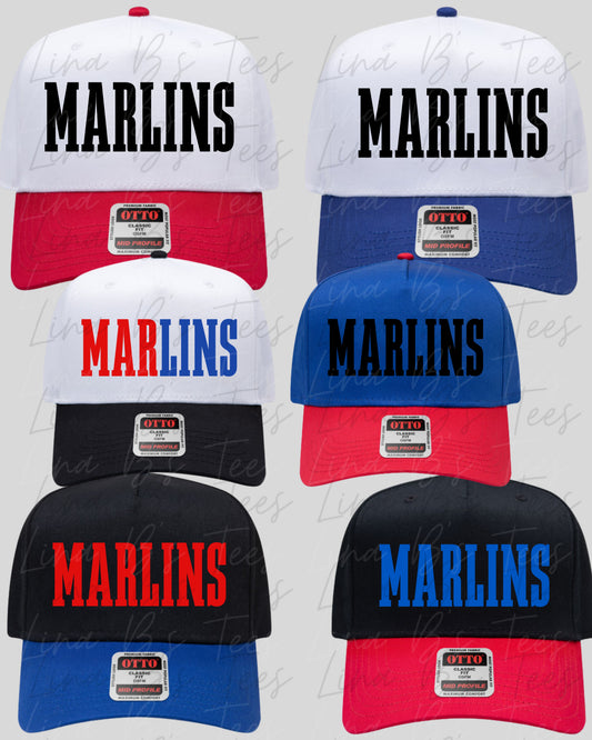 Piedmont MARLINS all cap hat