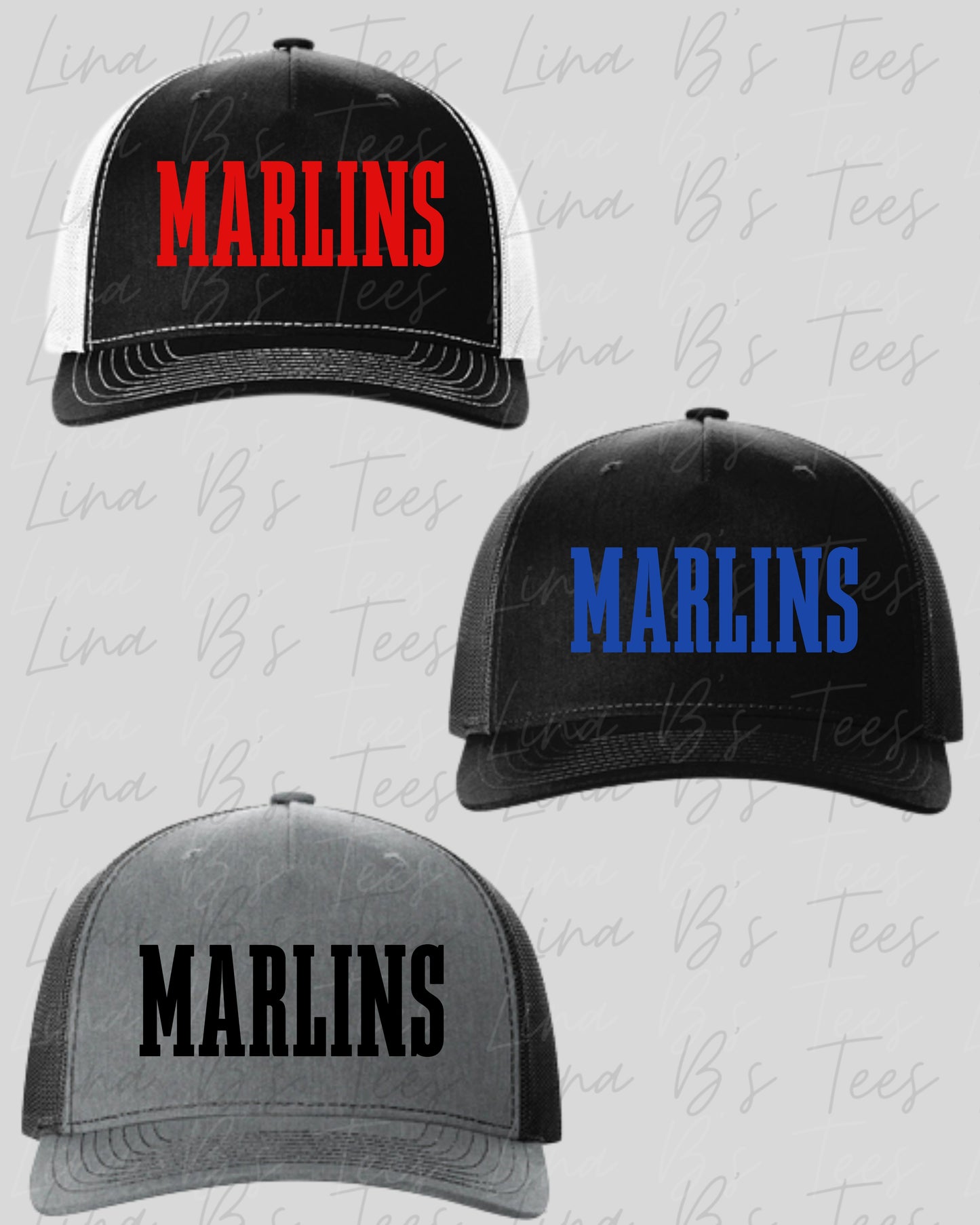 Piedmont MARLINS all cap hat