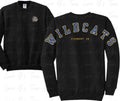 School spirit distressed sweatshirt