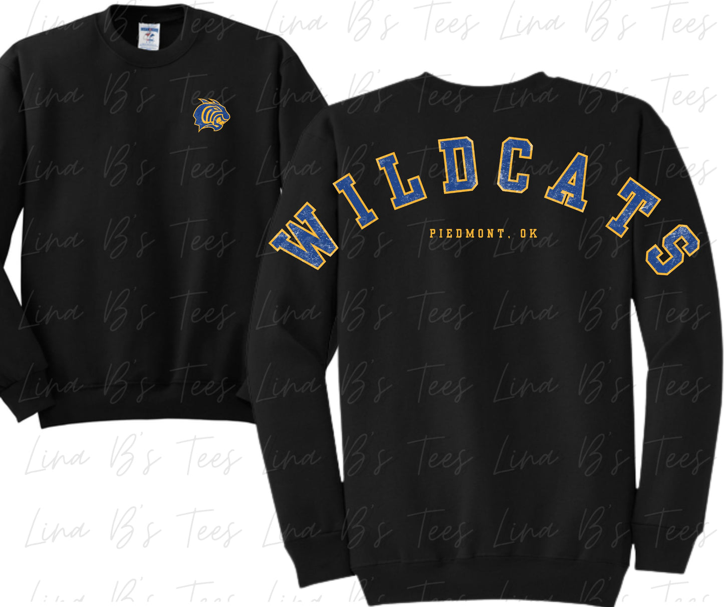 School spirit distressed sweatshirt