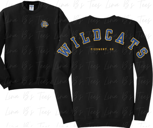 School spirit distressed sweatshirt