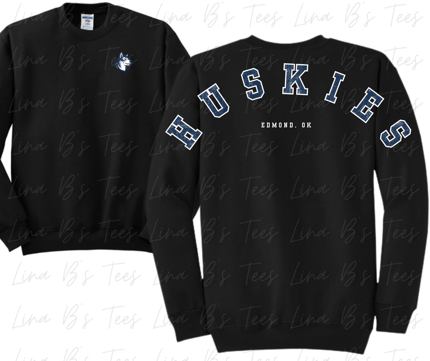 School spirit distressed sweatshirt