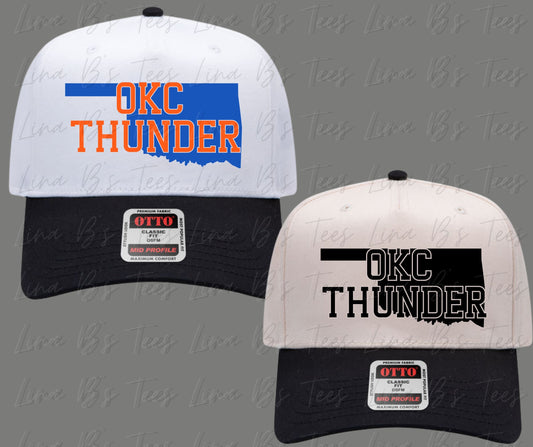 Oklahoma City Thunder State Outline Hat