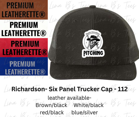 Scott Creedon Pitching - Richardson 112 6 Panel Leather Patch