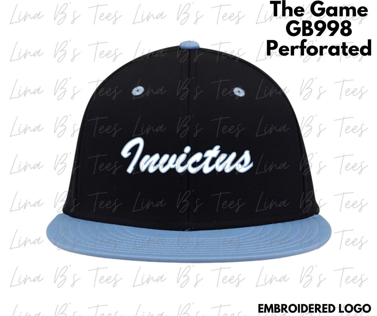 Invictus Black & Columbia Blue GB998- The Game hat
