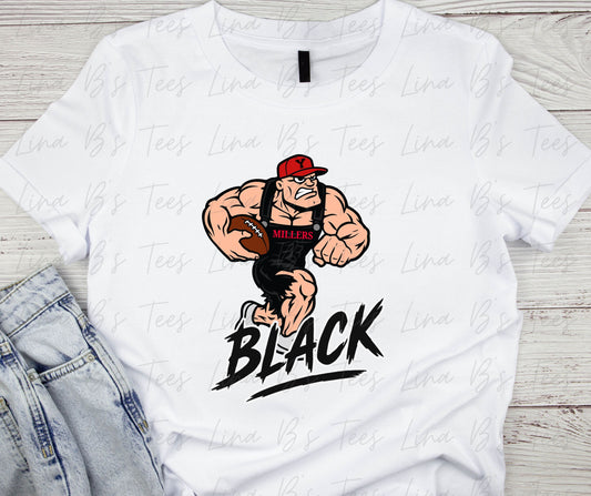 Yukon Miller Black Football- Miller Man