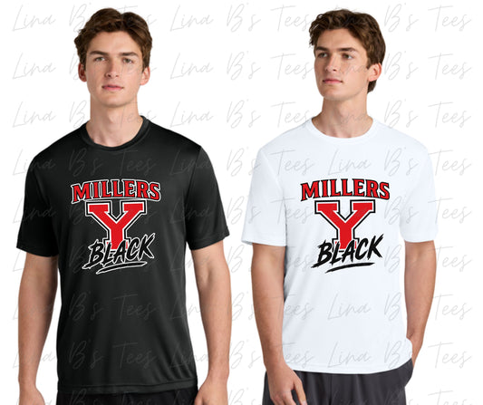 Yukon Miller Black Football- Classic Logo