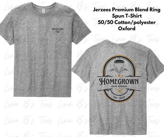 Homegrown Hair Studio Shirt- Gray