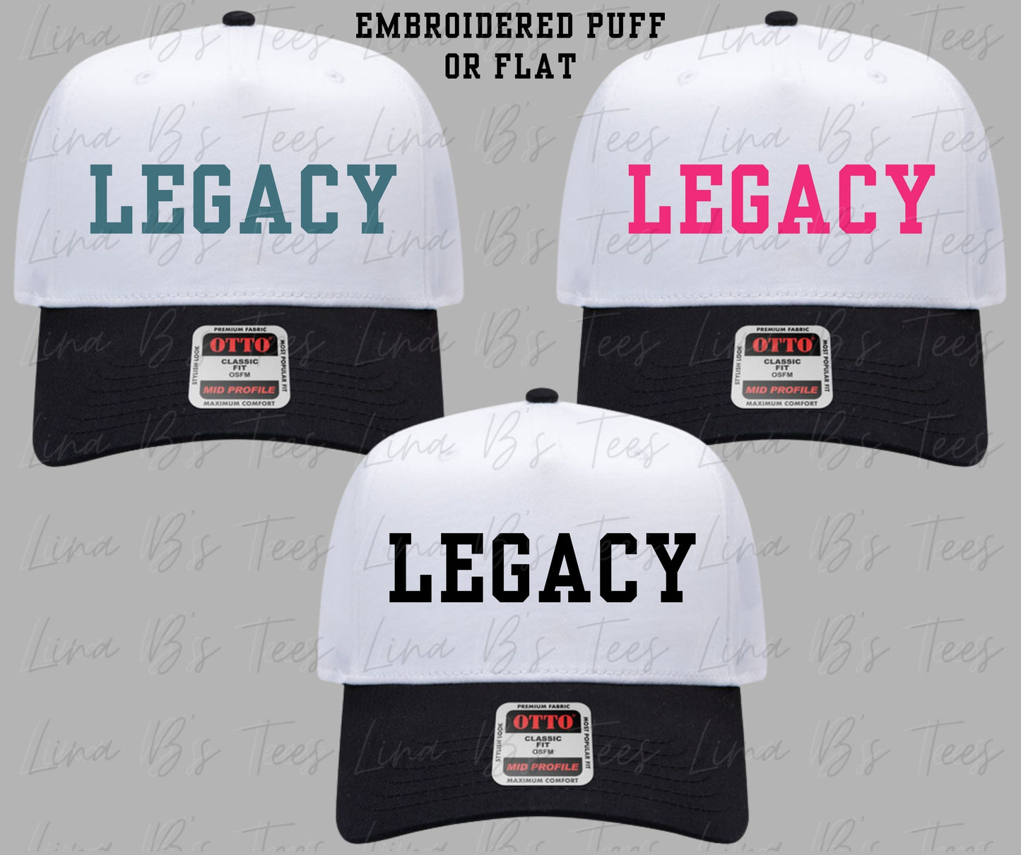 Legacy 10u - Otto Embroidered Hats