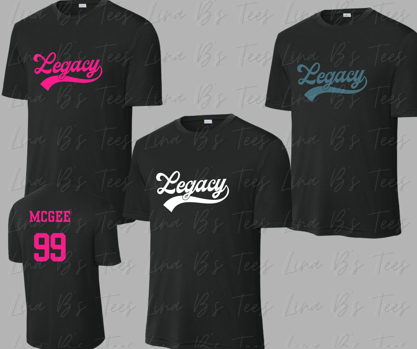 Legacy 10u -Legacy Script logo - Black