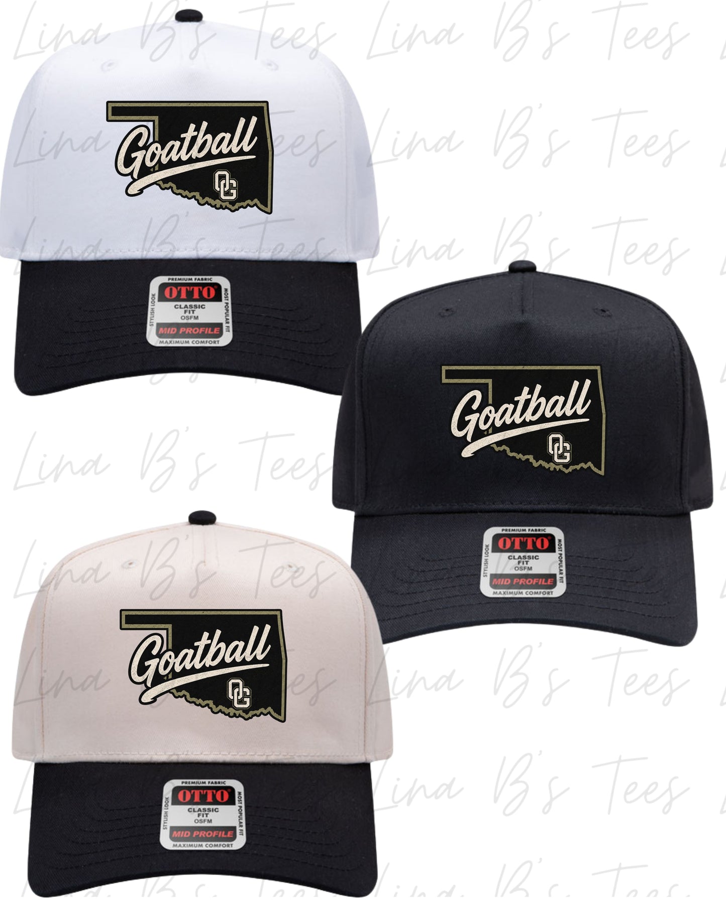 Oklahoma Goats Baseball Hat design3