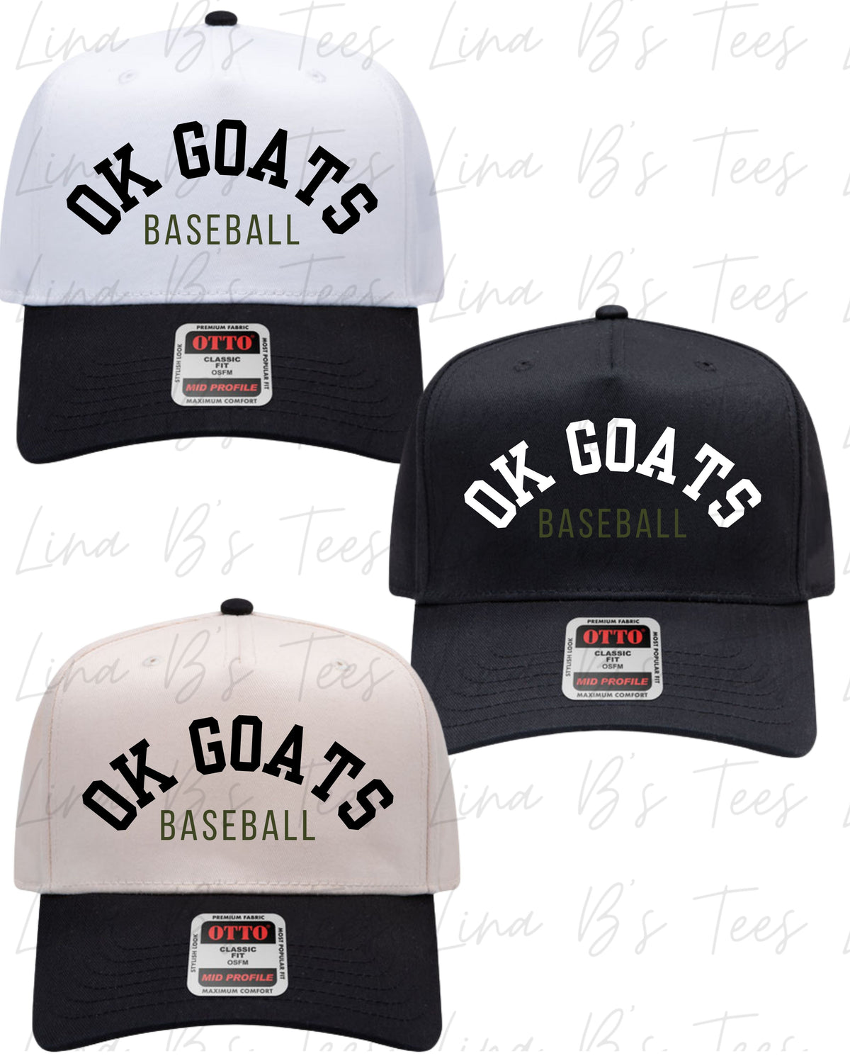 Oklahoma Goats Baseball Hat design4