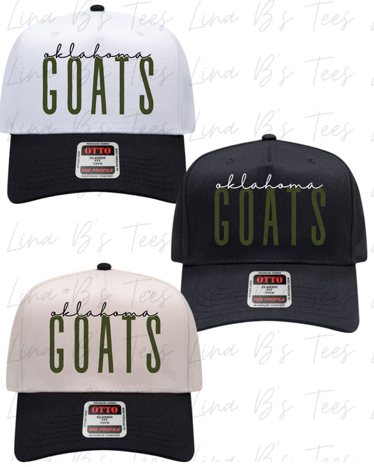 Oklahoma Goats Baseball Hat design5