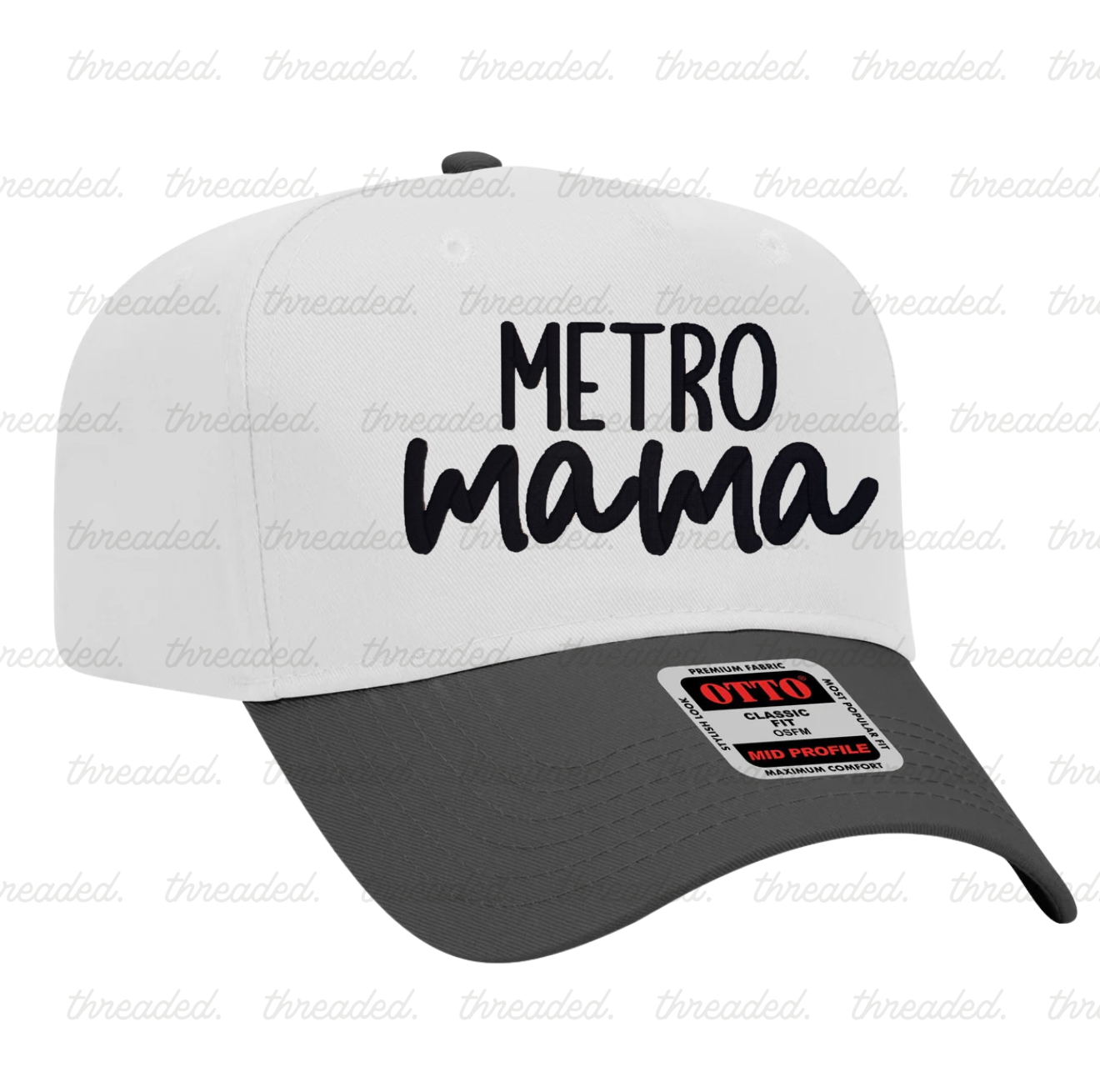 Metro mama hat - 3d puff embroidery